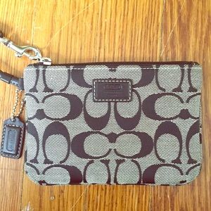 Coach Signature Wristlet